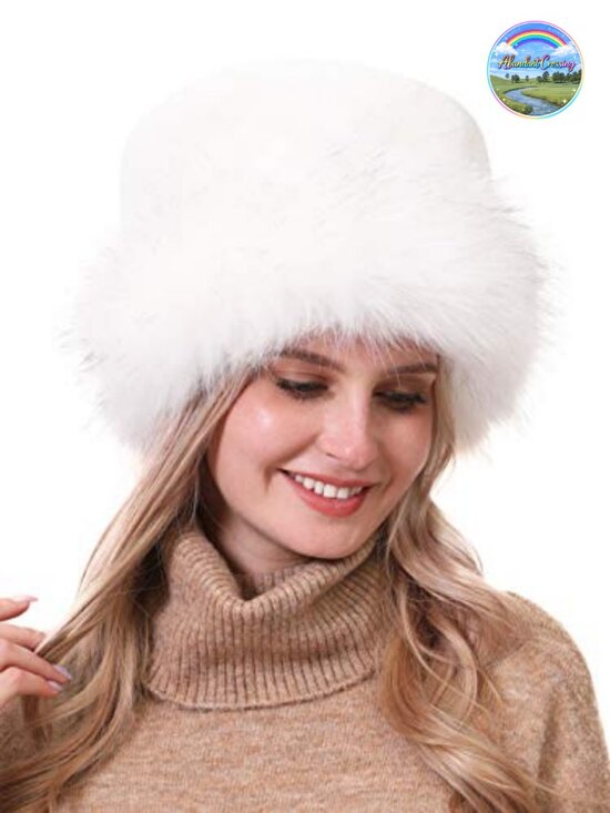 Faux Fur Fluffy Bucket Hat Winter Outdoor Hat main image 6